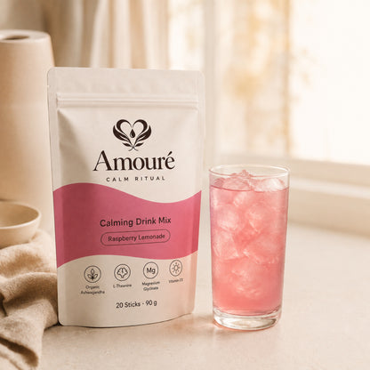 Amouré Calm Ritual – Calming Drink Mix, Raspberry Lemonade