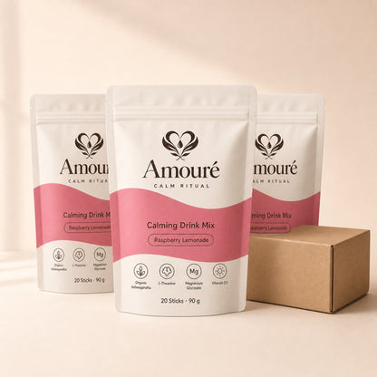 Amouré Calm Ritual – Calming Drink Mix, Raspberry Lemonade